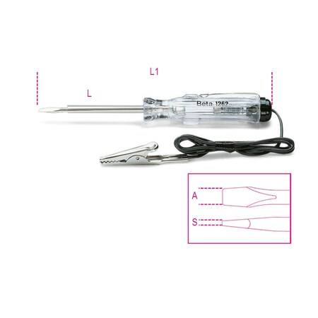 Beta Circuit Testing Screwdriver, 6-24V 12540001